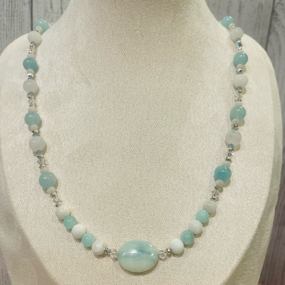 Amazonite Swarovski Artisan - Picture 2 of 3